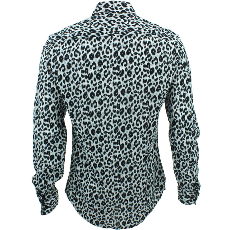 Slim Fit Long Sleeve Shirt - Leopard