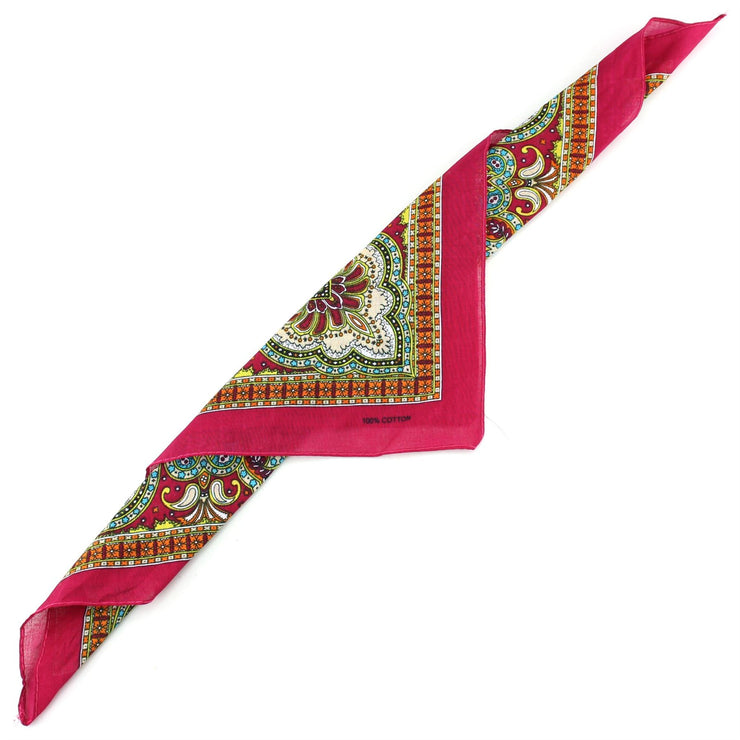 Bandana Face Cover Mask - Paisley Pink