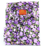 Tailored Fit Long Sleeve Shirt - Bright Purple Floral