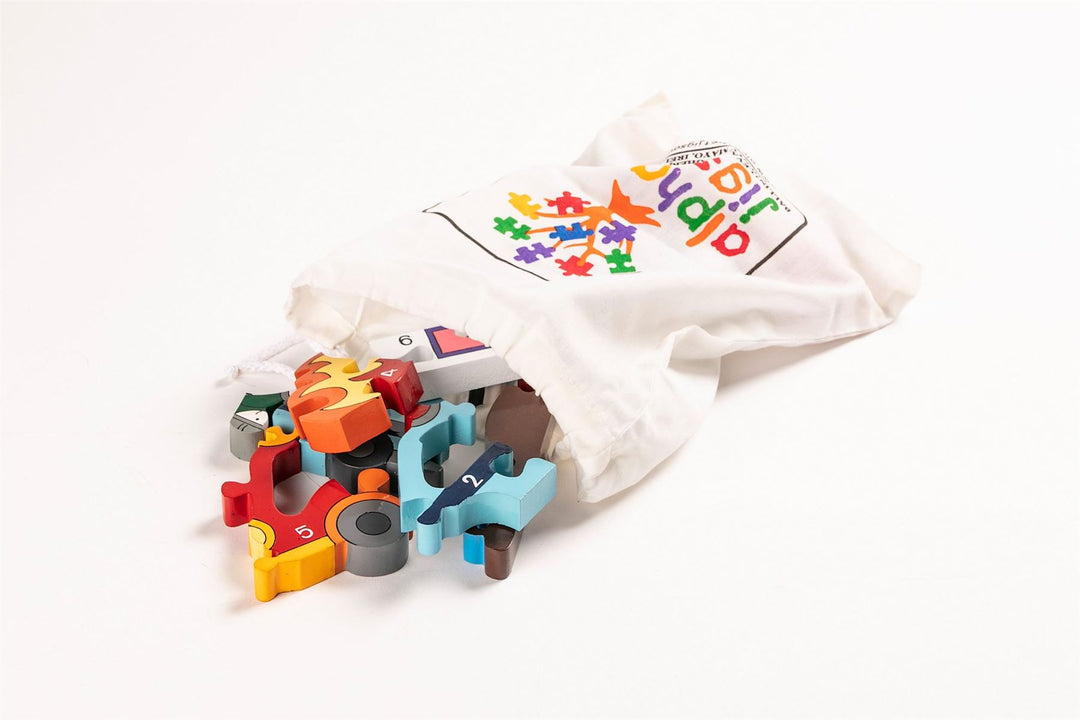 Handmade Wooden Jigsaw Puzzle - Number Emergency