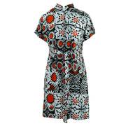 Mandarin Mini Dress - Sunflower Glow Red