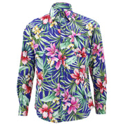Tailored Fit Long Sleeve Shirt - Bright Purple Lily