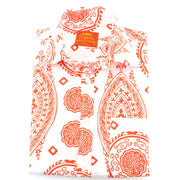 Tailored Fit Short Sleeve Shirt - Mandala Style Indian Print
