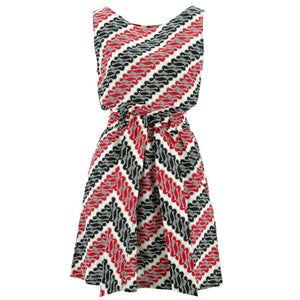 Belted Dress - Serpentine Diagonals