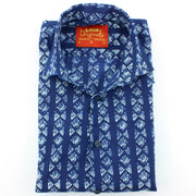 Tailored Fit Long Sleeve Shirt - Block Print - Farfalle