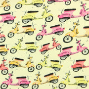 Tailored Fit Short Sleeve Shirt - Yellow Scooters