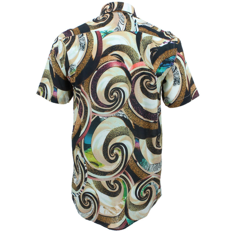Regular Fit Short Sleeve Shirt - Psychedelic Sea Shells & Sand