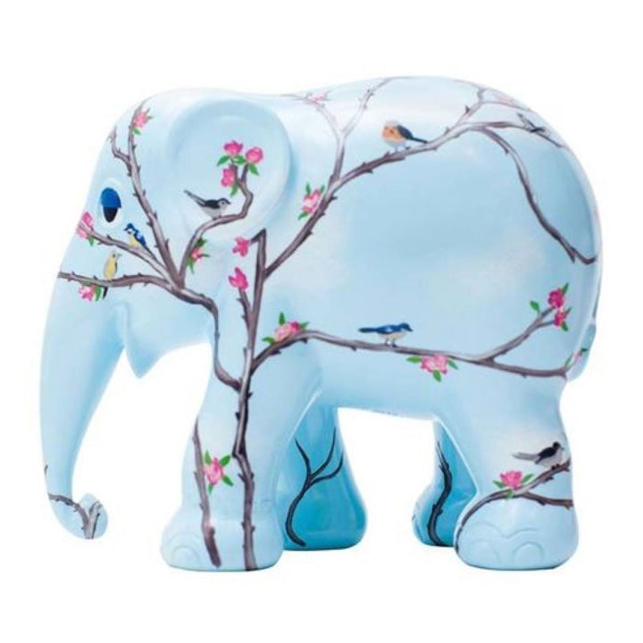 Limited Edition Replica Elephant - Blossom and Birds (10cm)