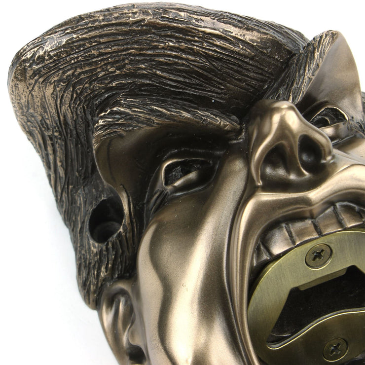 Wall Mounted Character Bottle Opener - The Donald Trump (Bronze)