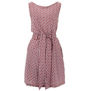 Belted Dress - Perennial Red