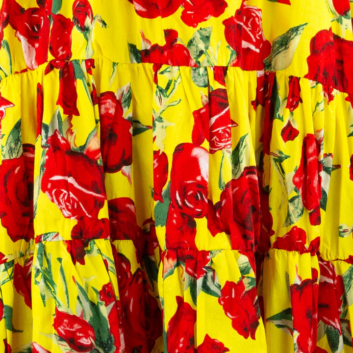 Tier Drop Summer Dress - Acid Rose