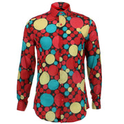Tailored Fit Long Sleeve Shirt - Bold Polka Dots
