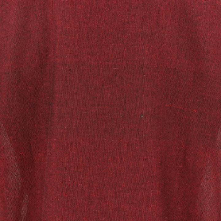 Long Sleeve Grandad Shirt - Red