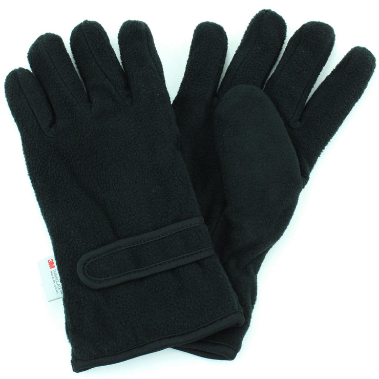 Lined Mens Glove - Black - (Large)
