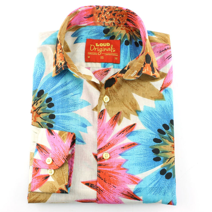 Slim Fit Long Sleeve Shirt - Big Summer Floral