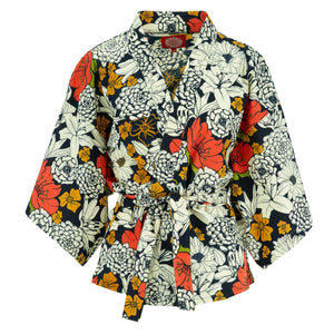 Glad kimono - super blomstret