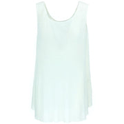 Sleeveless Knitted Top - White