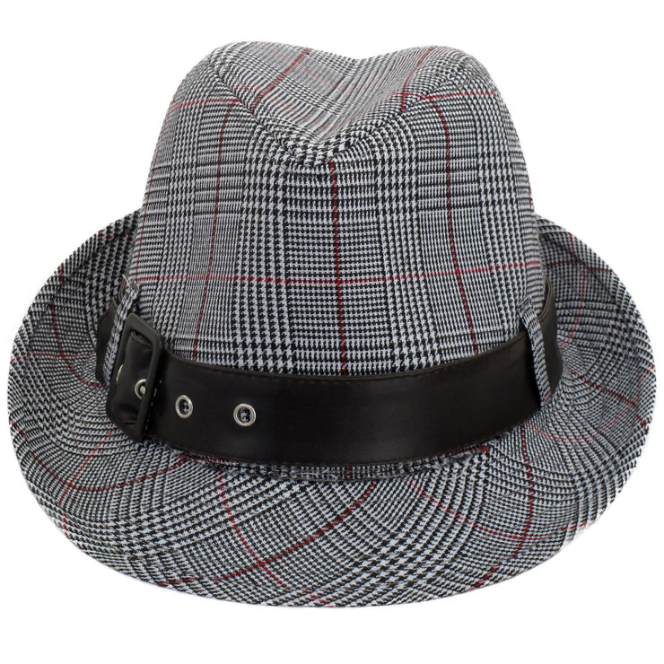 Classic Check Trilby Hat - Grey