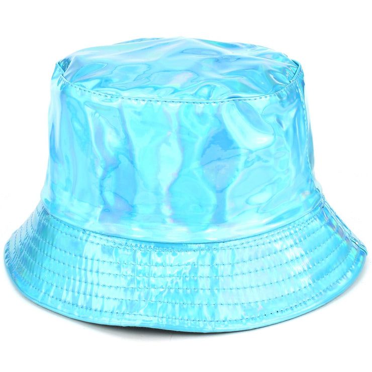 Holographic Bucket Hat - Shiny Turquoise