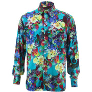 Regular Fit Long Sleeve Shirt - Floral Spiral