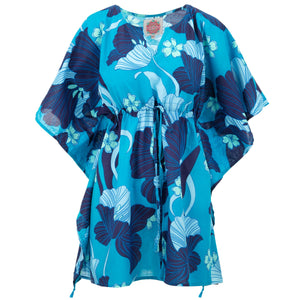 Strand-Kaftan-Überwurf – blauer Traum