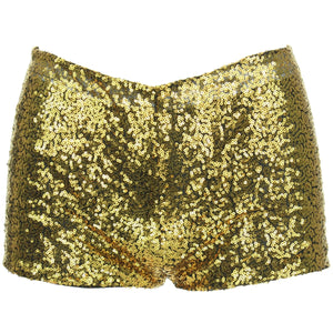Sequin Hot Pants - Gold