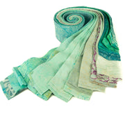 Cotton Batik Pre Cut Fabric Bundles - Jelly Roll - Icy Turquoise