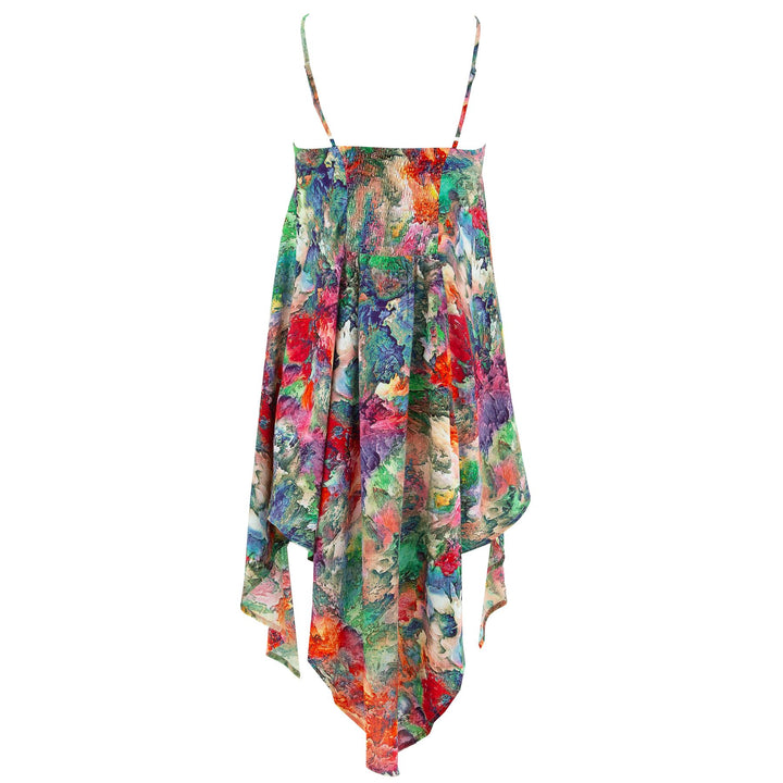 Asymmetric Hem Dress - Summer Oil