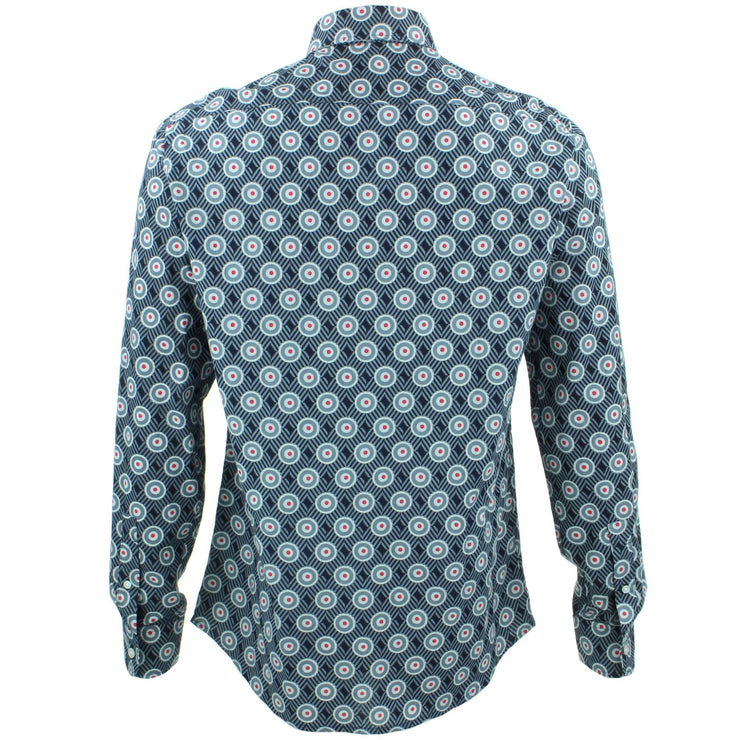 Tailored Fit Long Sleeve Shirt - Bullseye Grid