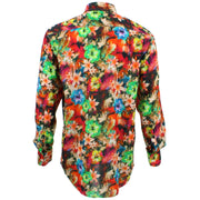 Regular Fit Long Sleeve Shirt - Bright Floral Abstract