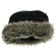 Hawkins Ladies Layered Fur Hat - Black