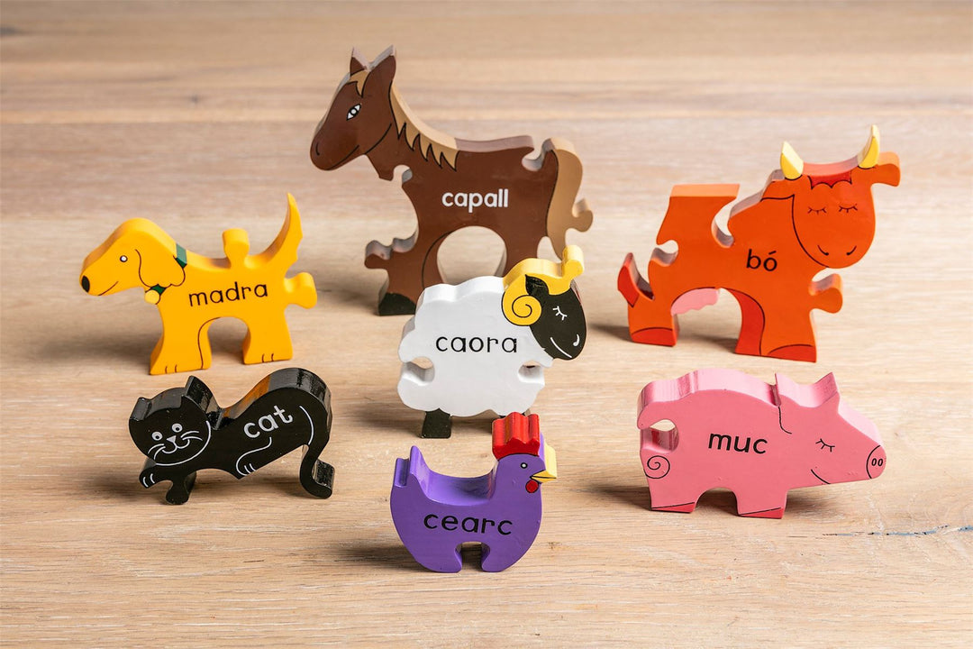 Handmade Wooden Jigsaw Puzzle - Gaelic Farm