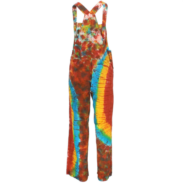 Tie Dye Dungarees - Rainbow