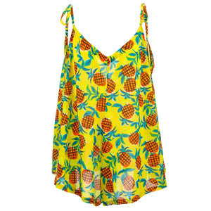Short Jumpsuit - Pineapple Summer
