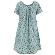Floaty Pocket Pleat Dress - Delicate Trellis
