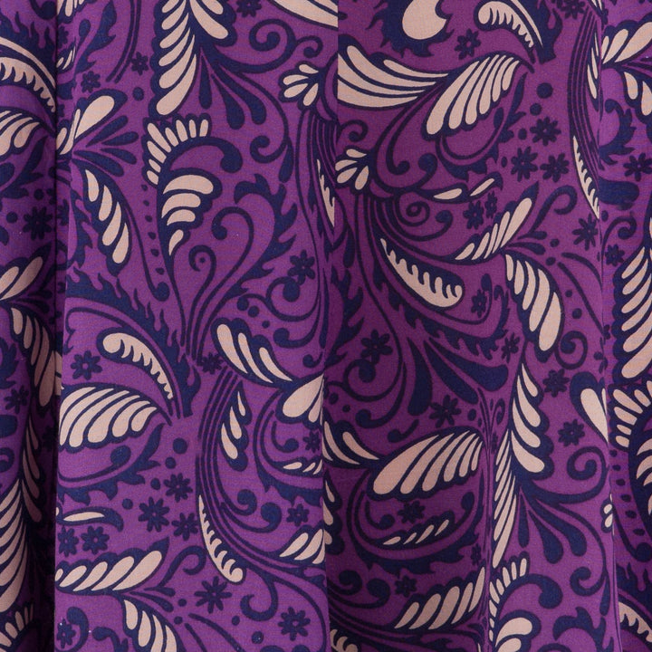 Floaty Dolly Dress - Purple Palmette