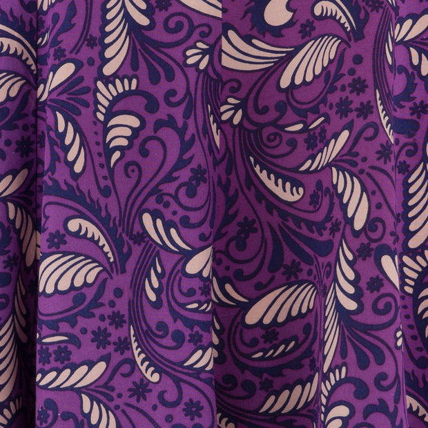 Floaty Dolly Dress - Purple Palmette