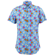 Tailored Fit Short Sleeve Shirt - Abstract Daisy
