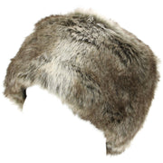 Ladies 2-Tone Brown Faux Fur Pill Box Hat