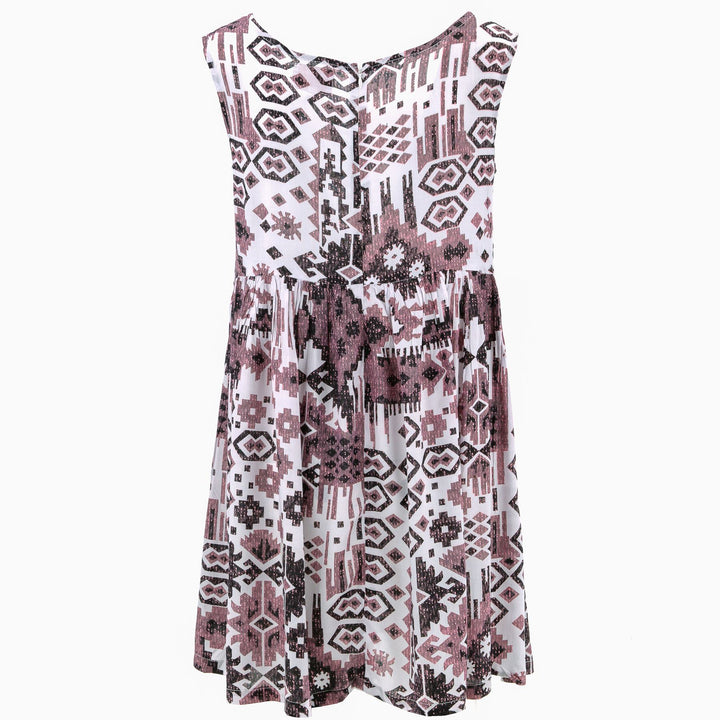 The Shroom Dress - Brown Aztec