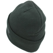 Fine Knit Beanie Hat - Brown