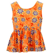 Ruched Box Top - Summer Floral