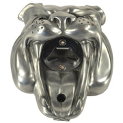 Wall Mounted Character Bottle Opener - Bulldog (Silver)