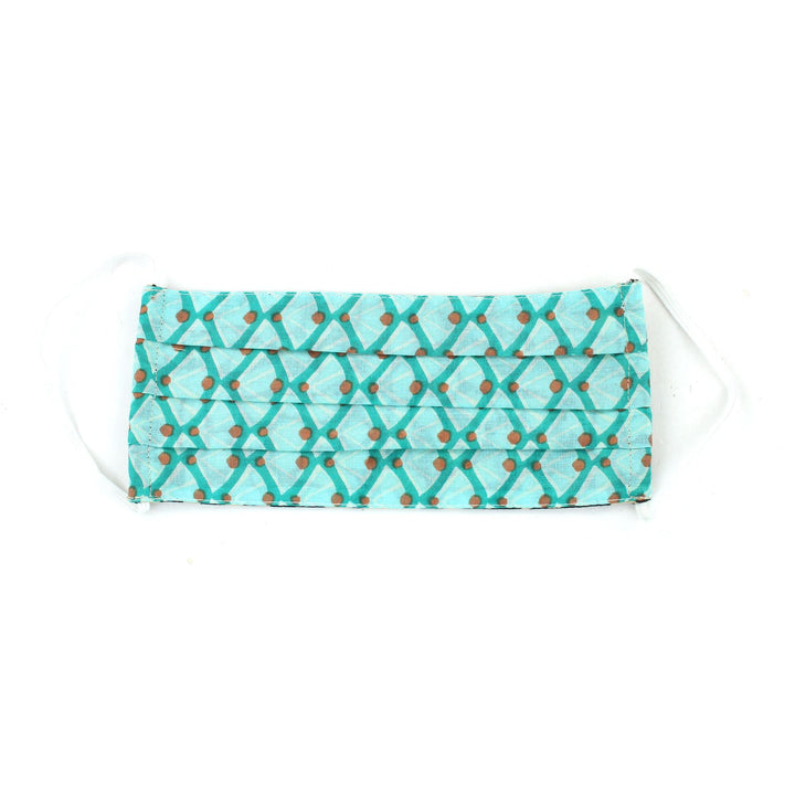 100% Cotton Handmade Pleated Face-Mask