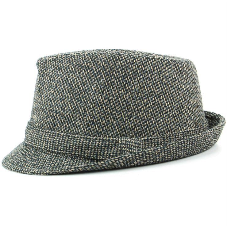 Mixed Grey Waffle Trilby Hat