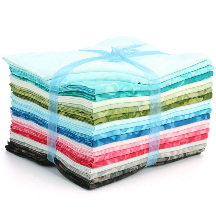 Cotton Batik Pre Cut Fabric Bundles - Fat Quarter - Multi