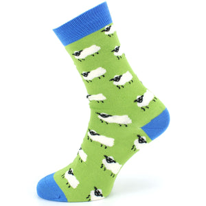 Bamboo Socks - Sheep - Green