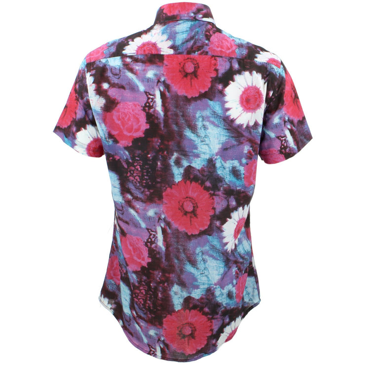 Tailored Fit Short Sleeve Shirt - Floral Wash