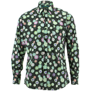 Regular fit langærmet skjorte - geometrisk blomstret