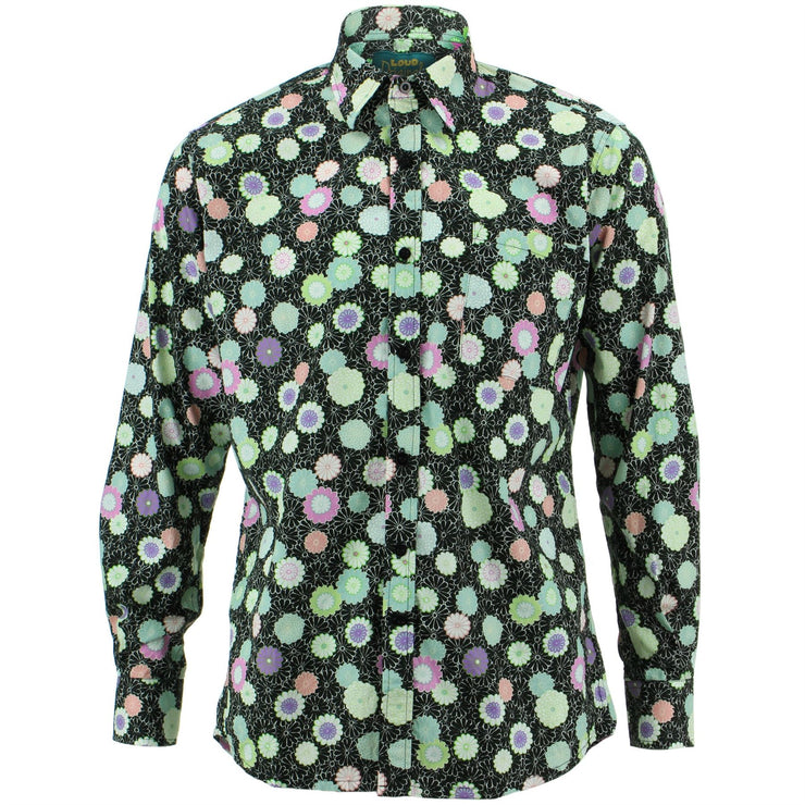Regular Fit Long Sleeve Shirt - Geometric Floral